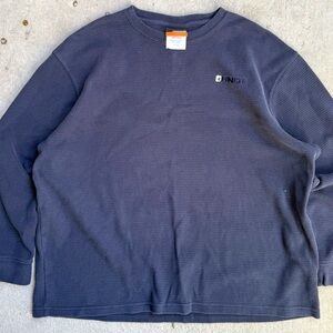 Vintage And1 Navy Men’s Thermal Long Sleeve Shirt 2XL 27x28
